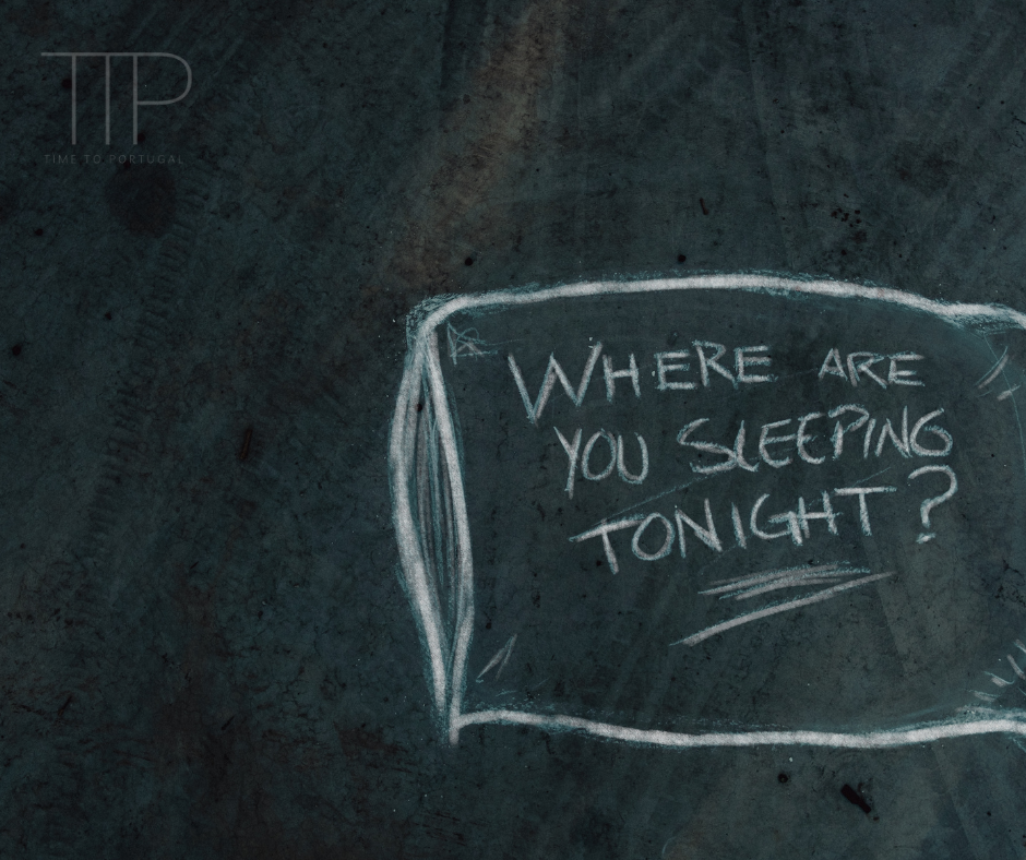 where are you sleeping tonight? written on a chalk board