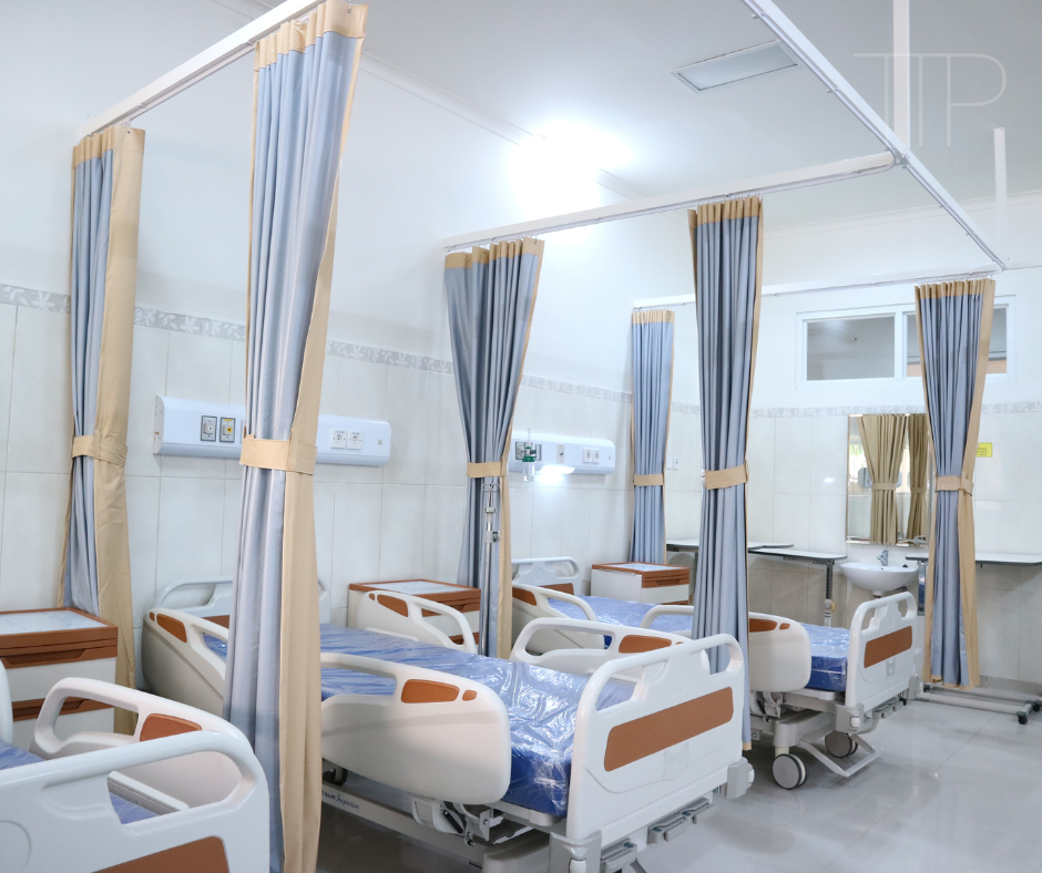 ER room with beds in hospital