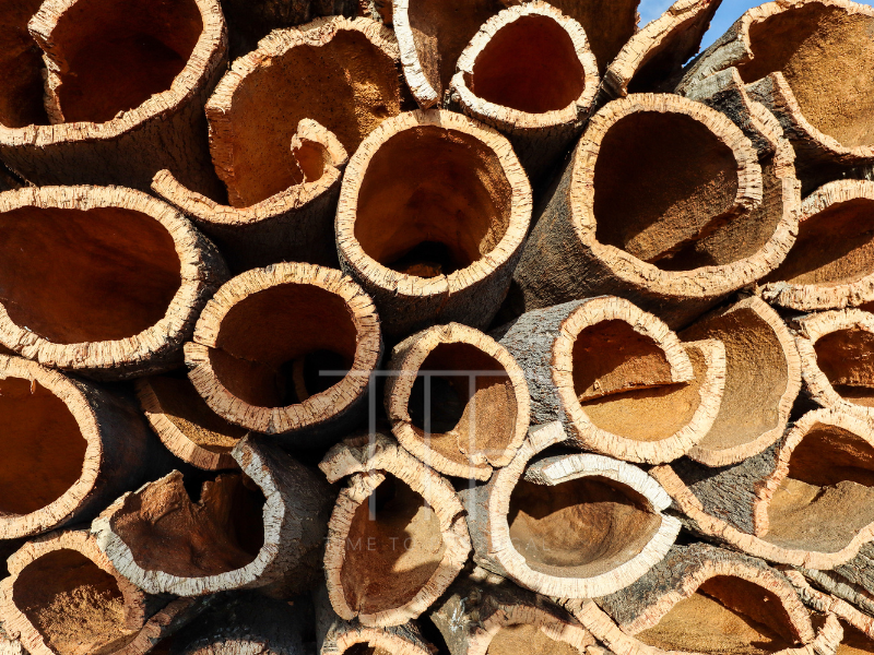 cork bark pile