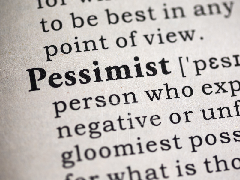 Part of dictionary say pessimist